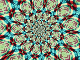 Colorful digital graphic kaleidoscope symmetry mandala style in laser light trial pattern, Tie Dye , spiderweb art abstract background for art projects, banner, business,   card, 3D, template