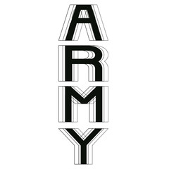 army lettering vector illustration isolated