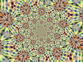 Colorful digital graphic kaleidoscope symmetry mandala style in laser light trial pattern, Tie Dye , spiderweb art abstract background for art projects, banner, business,   card, 3D, template