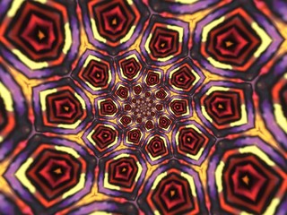 Colorful digital graphic kaleidoscope symmetry mandala style in laser light trial pattern, Tie Dye , spiderweb art abstract background for art projects, banner, business,   card, 3D, template