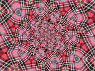 Colorful digital graphic kaleidoscope symmetry mandala style in laser light trial pattern, Tie Dye , spiderweb art abstract background for art projects, banner, business,   card, 3D, template