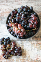 Fresh juicy grapes. Ripe grapes. Harvest grapes.
