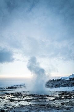 A geyser eruption in Iceland © Jouni Pihlman