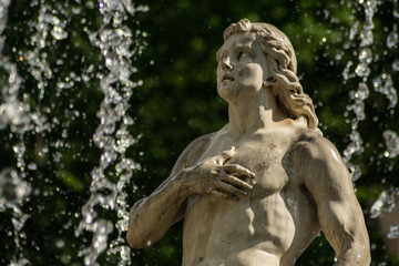 Fototapeta premium statue of angel in cemetery