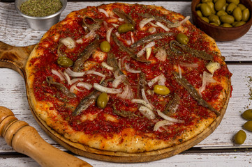 pizza de anchoas