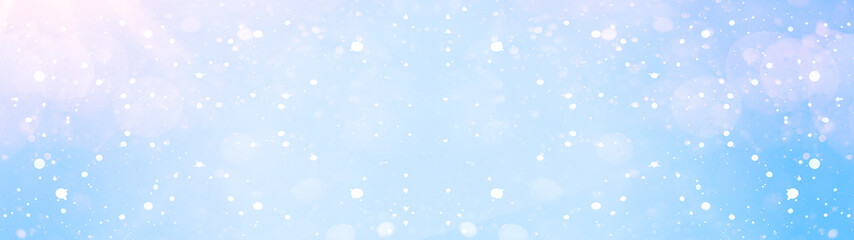 snowflakes isolated on blue sky - winter snow weather snowy background