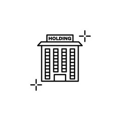 Company holding business icon. Element of global business icon