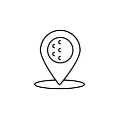 Golf location icon. Element of golf icon