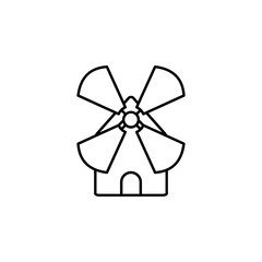 Minigolf, mill icon. Element of golf icon