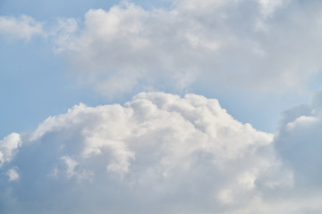 fluffy clouds and sky background