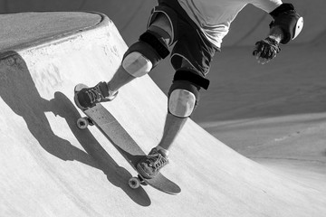 Skater Dropping in a Bowl