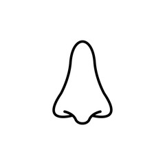 Nose outline icon for web and mobile