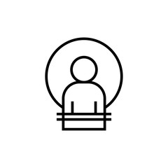 speaker outline icon illustration isolated vector sign symbol