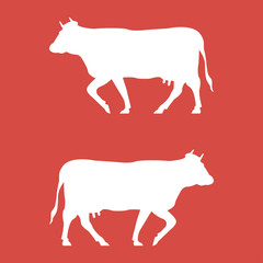 Cow icon for web and mobile