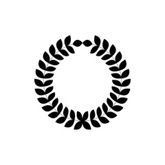 Laurel wreath icon illustration isolated vector sign symbol