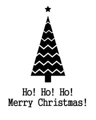 Fototapeta na wymiar Vector card with christmas tree. Abstract cute minimalism decorative illustration for invitation. xmas holiday greetings