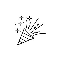 Confetti, celebration icon. Element of Party icon. Thin line icon