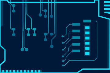Abstract futuristic digital technology background. Circuit board design background. Vector illustration eps 10.