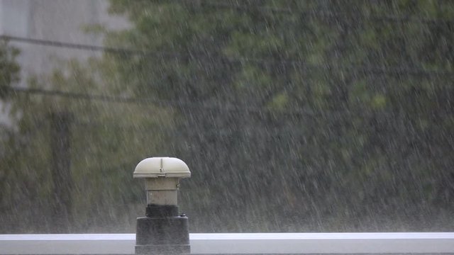 豪雨　台風　2019年　台風19号　東京　スーパースローション　8倍速　240fps