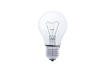 Light bulb on white background.