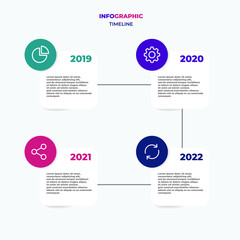 Timeline infographics design vector elements and marketing icons can be used for workflow layout, diagram, annual report, web design and presentation template. easy to editable. EPS 10