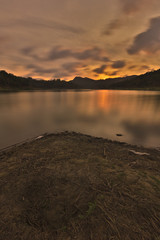 sunset on lake (2)