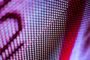 CloseUp LED blurred screen. LED soft focus background. abstract background ideal for design.