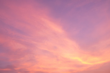 Dramatic cloudscape twilight in sunrise / sunset