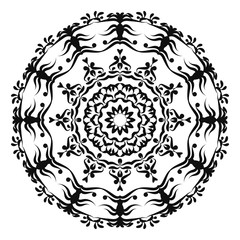 Circular pattern in form of mandala for Henna, 