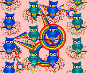 Two owls gays in love