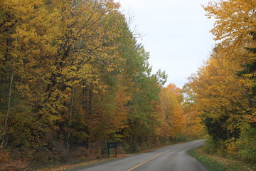 Obraz premium Beautiful and colorful Autumn landscape all over the mountain