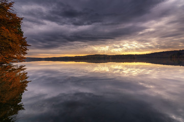 Sunrise Reflection on the Cross River Reservoir Cross River New York