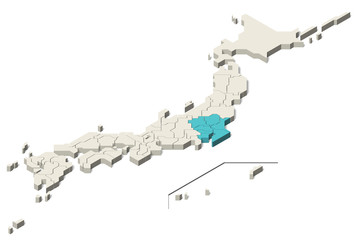 日本地図 関東地方 離島 (Set 4)	