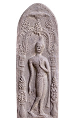 Fototapeta na wymiar Buddha statue isolated on white background,clipping path