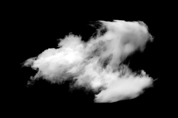 Textured cloud,Abstract black,isolated on black background