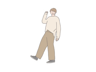 オシャレな男の子　元気