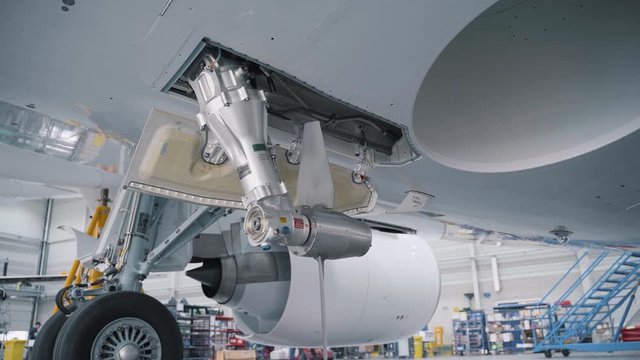 Aircraft Maintenence RAT test. Ram air Turbine release.