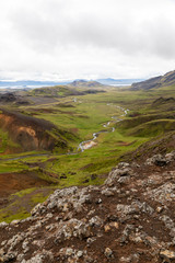 Iceland's green lush landscape