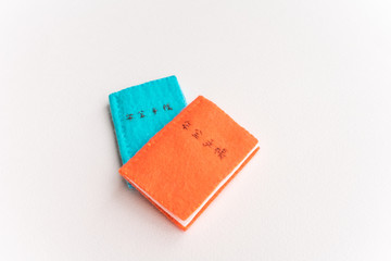 ハンドメイド　フェルト　年金手帳(5-1)