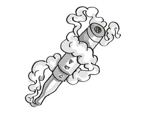 Vape Electronic Cigarette Smoking Tattoo