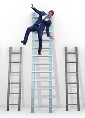 The employee being fired and falling from career ladder