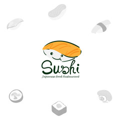 sushi logo graphic japanese food