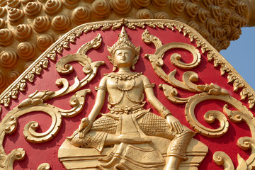 Sleeping Buddha at Wat Pha That Luang, Vientiane, Laos