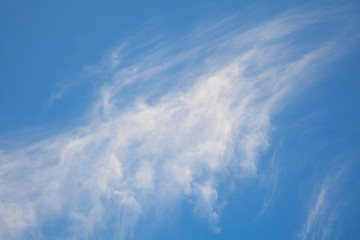 Blue sky with clouds.