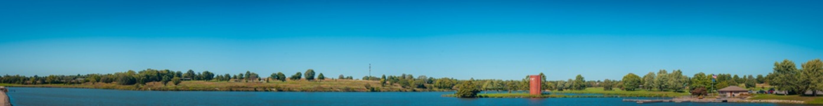 Panorama Of Heritage Park In Overland Park Kansas