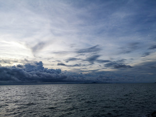 clouds over the sea