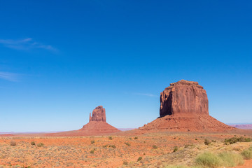 Fototapeta na wymiar Desert landscape in Monument Valley