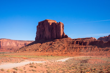 Desert landscape in Monument Valley