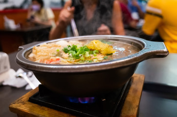 stinky tofu hot pot at Taiwan