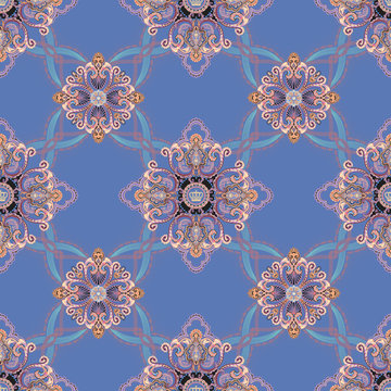 Decorated with elegant and luxurious patterns. Rococo, Baroque style, retro elements, invitation cards, textiles, wrapping paper and fabric design.